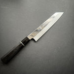 Kiritsuke gyuto knife, Shirogami 3 Honyaki, Polished finish, Ebony handle - Nakagawa Hamono