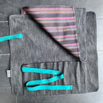 Kitchen Provisions Merch - the knife roll - DEADSTOCK DENIM/VINTAGE FABRIC Z