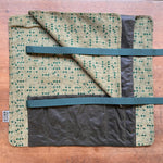 Kitchen Provisions Merch - the knife roll - WAX COTTON / DEADSTOCK SUITING FABRIC - Design B