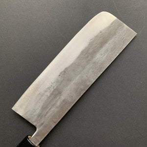 Nakiri knife, Shirogami 1 with stainless steel cladding, Nashiji finish, Nashiji range, wa handle - Fujiwara