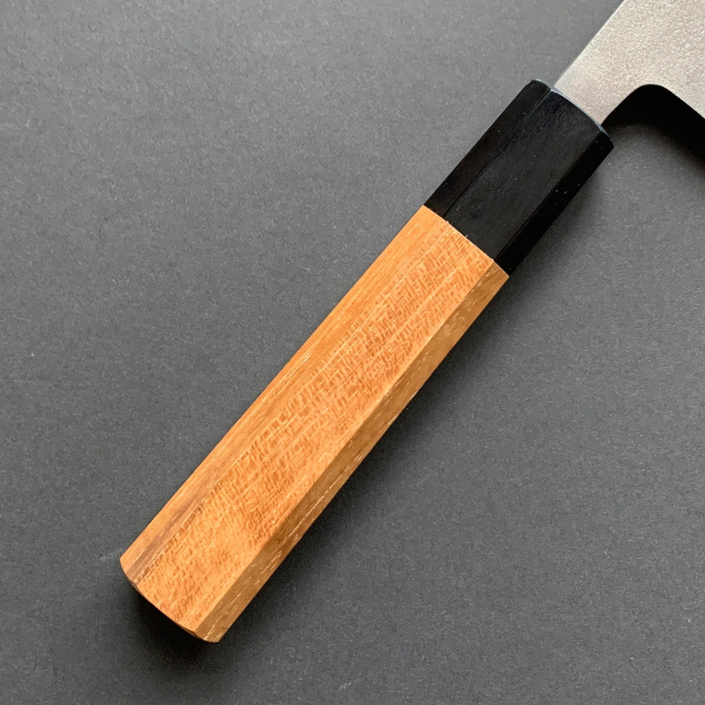 Bunka knife, Shirogami 2 with stainless steel cladding, nashiji finish - Yoshikane