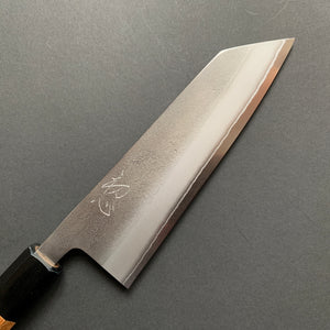 Bunka knife, Shirogami 2 with stainless steel cladding, nashiji finish - Yoshikane