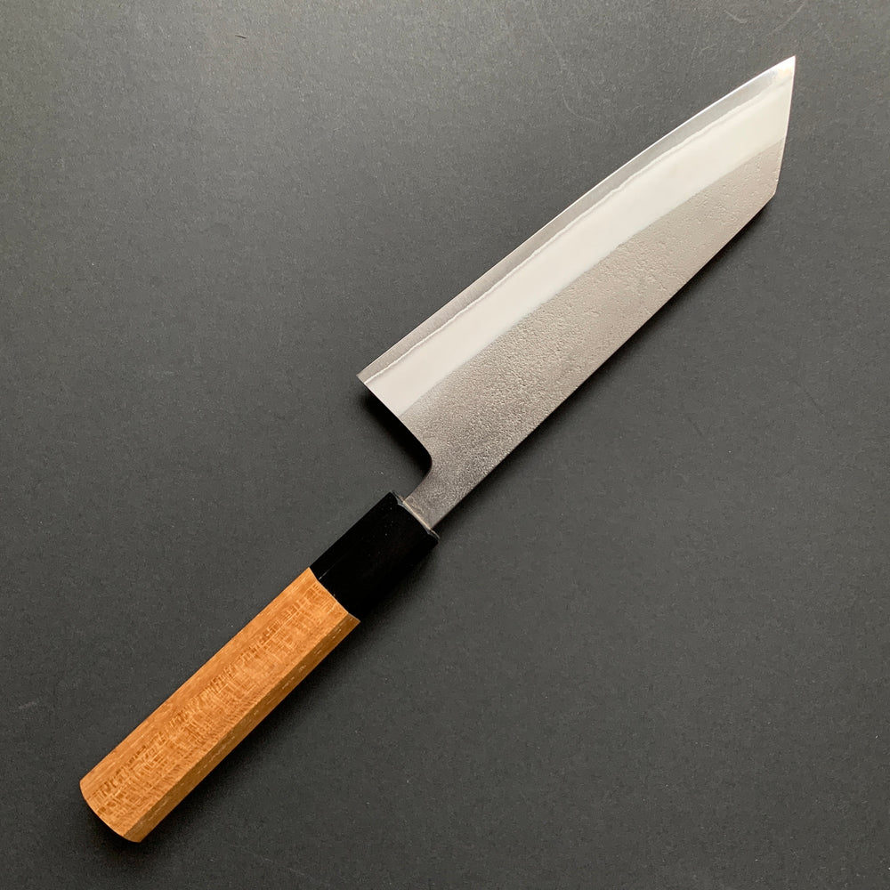 Bunka knife, Shirogami 2 with stainless steel cladding, nashiji finish - Yoshikane