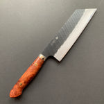 Kiritsuke Nakiri knife, SG2 powder steel, kurouchi tsuchime finish, Western style Karin handle - Nigara