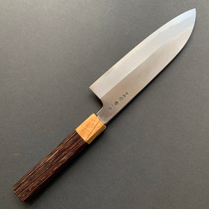 Santoku knife, Aogami 1 carbon steel, Polished finish - Nakagawa Hamono