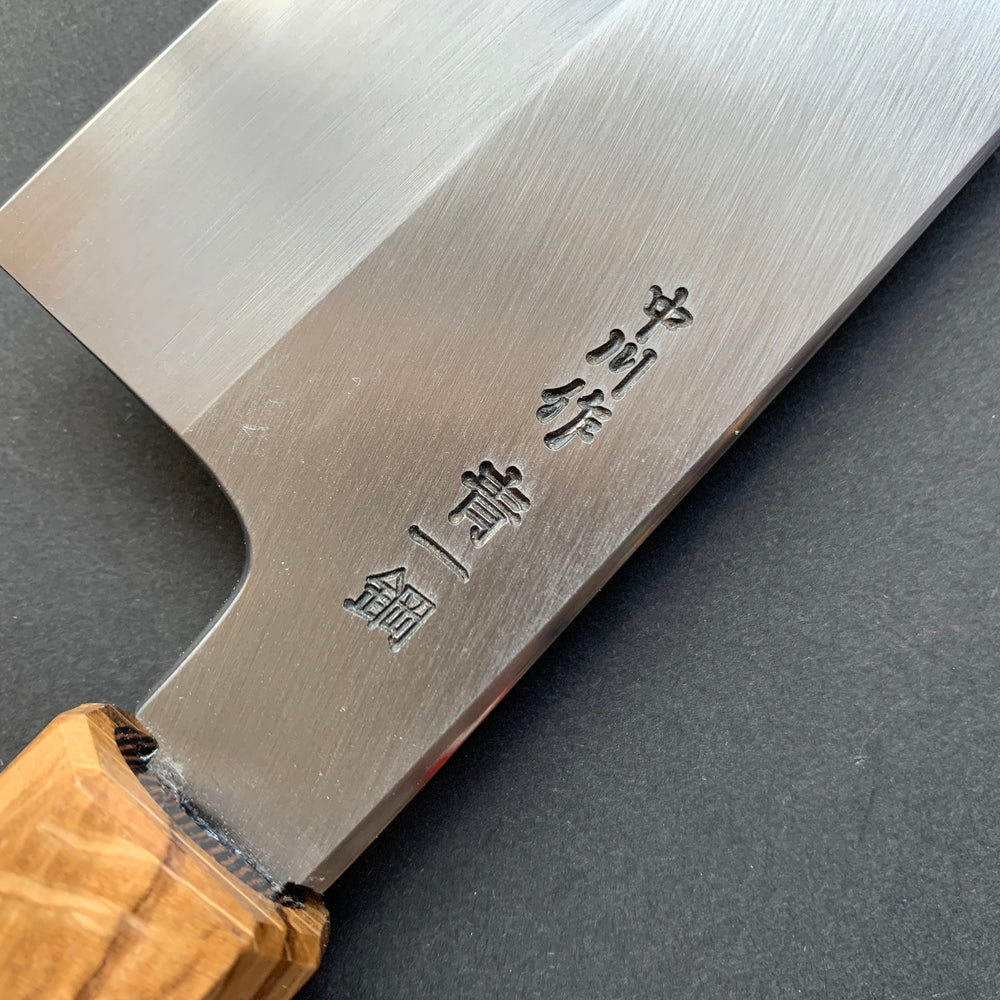 Santoku knife, Aogami 1 carbon steel, Polished finish - Nakagawa Hamono