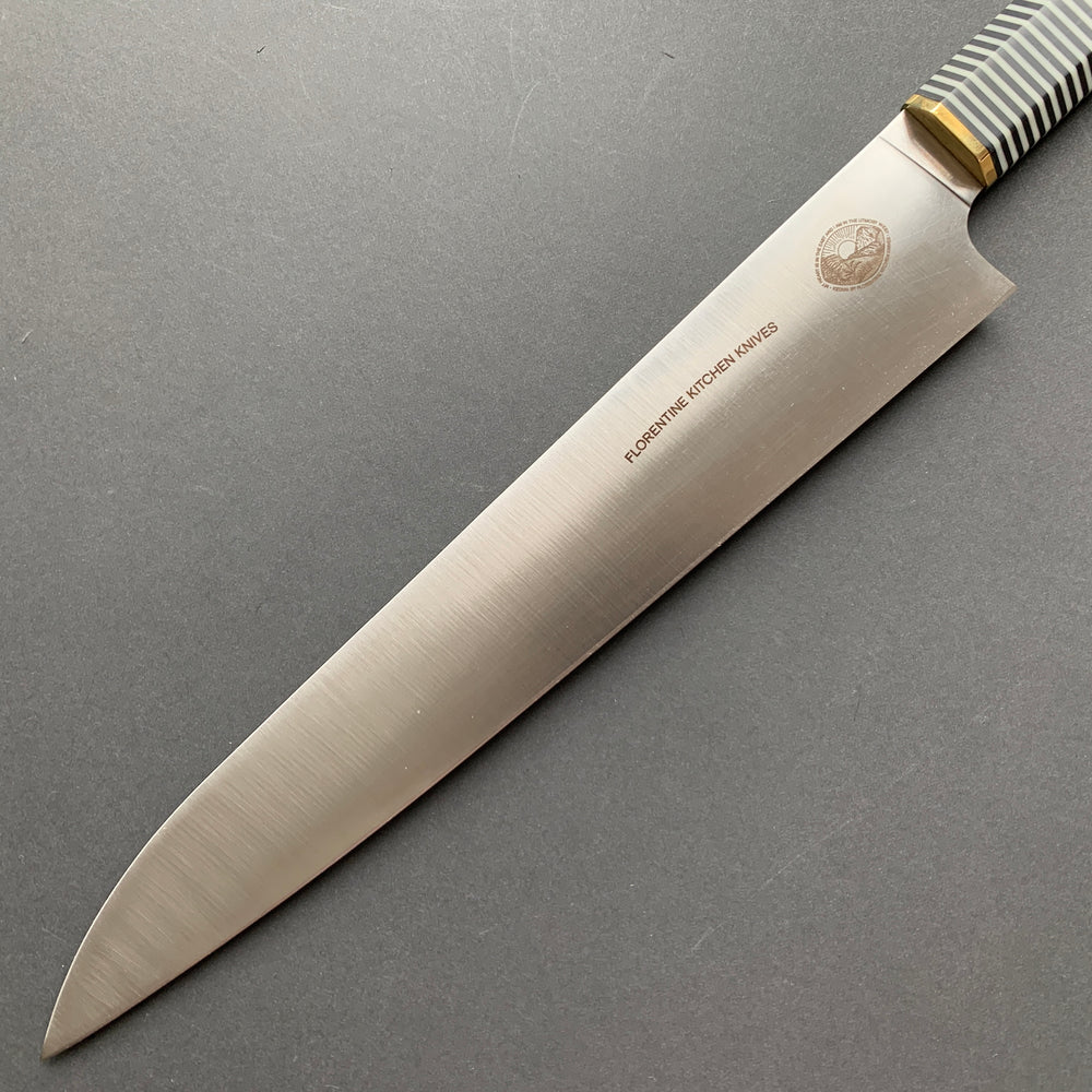 Sujihiki knife, 14C28N stainless steel, polished finish, Kedma series - Florentine