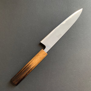 Petty knife, Aogami 2 core with Stainless Steel cladding, Nashiji finish - Motokyuuichi