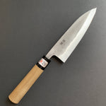 Gyuto knife, Shirogami 1 with stainless steel cladding, Nashiji finish, Nashiji range, wa handle - Fujiwara