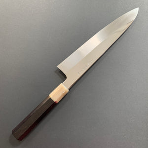 Gyuto knife, Shirogami 1 Honyaki, Polished finish - Nakagawa Hamono