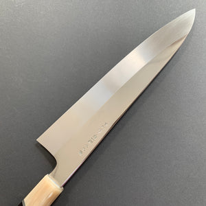 Gyuto knife, Shirogami 1 Honyaki, Polished finish - Nakagawa Hamono