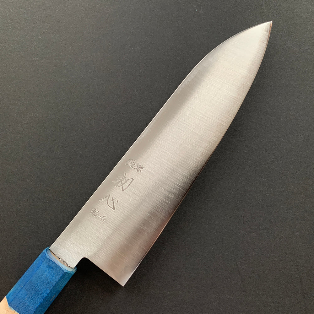 Santoku knife, VG5 stainless steel, Polished finish, Hayabusa range - Hatsukokoro