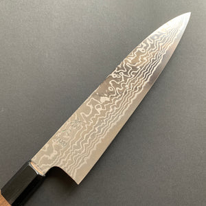 Gyuto knife, FAXR2 Stainless Steel, Damascus finish - Hatsukokoro