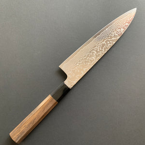 Gyuto knife, FAXR2 Stainless Steel, Damascus finish - Hatsukokoro