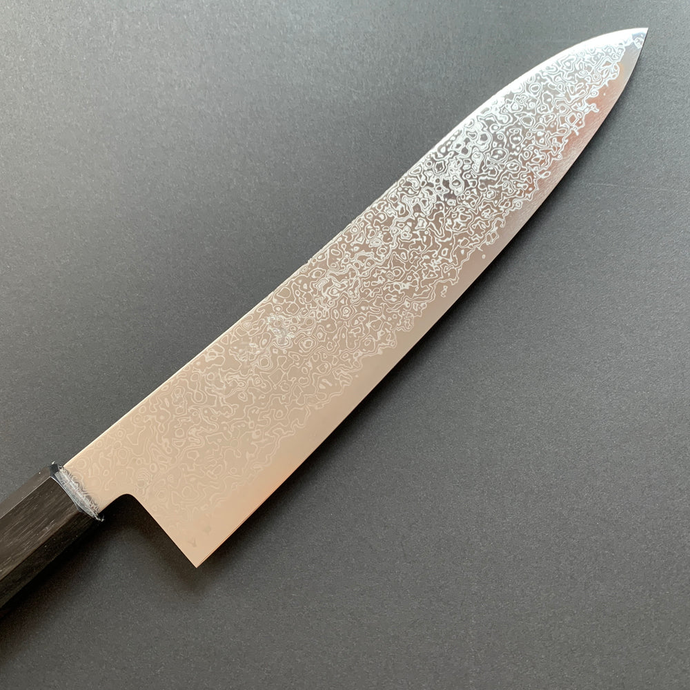 Gyuto knife, SG2 stainless steel, Damascus finish, Saihyo range - Hatsukokoro