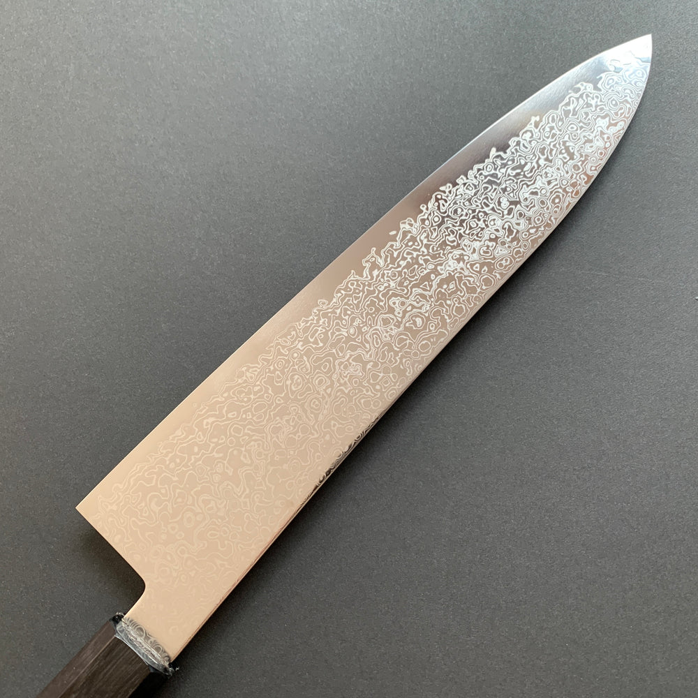 Gyuto knife, SG2 stainless steel, Damascus finish, Saihyo range - Hatsukokoro