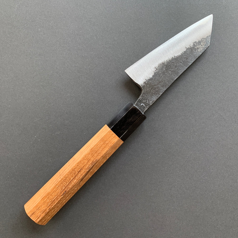 Ko Bunka knife, Aogami 2 with iron cladding, Kurouchi finish, Kurogane range - Hatsukokoro