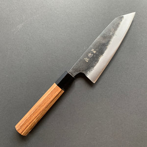 Ko Bunka knife, Aogami 2 with iron cladding, Kurouchi finish, Kurogane range - Hatsukokoro