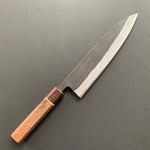 Gyuto knife, Aogami Super with stainless steel cladding, kurouchi finish - Kamo