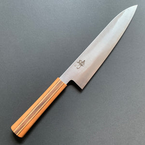 Gyuto knife, Ginsan stainless steel, polished finish, Majiro range - Shigeki Tanaka