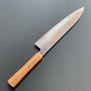 Gyuto knife, Ginsan stainless steel, polished finish, Majiro range - Shigeki Tanaka