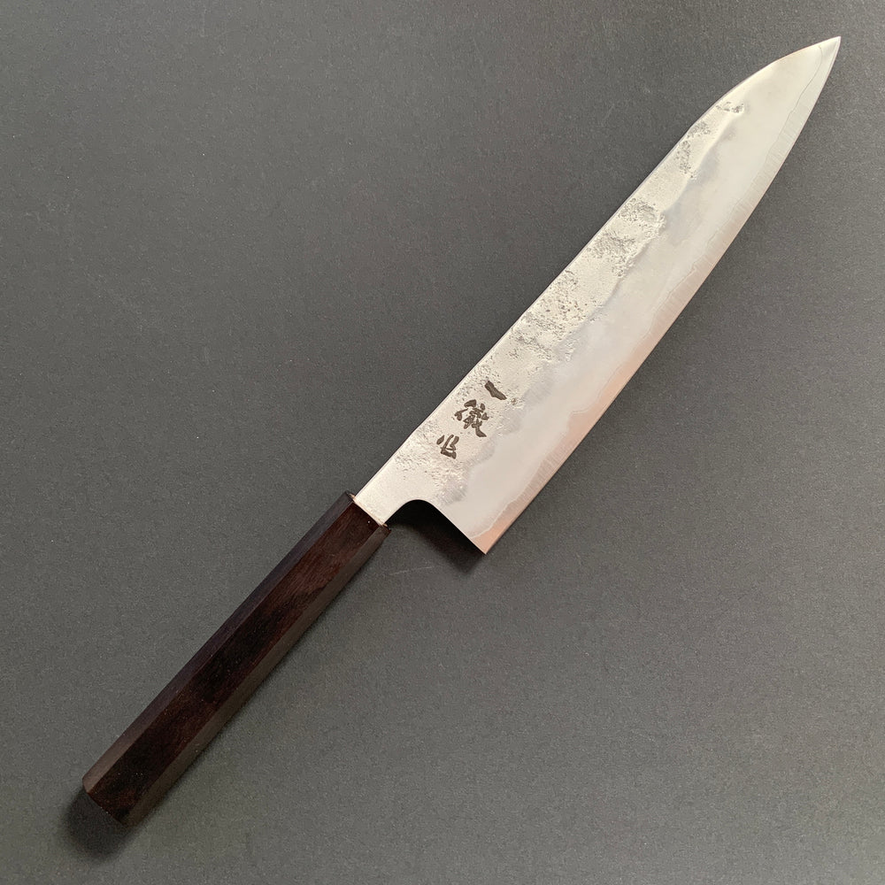 Gyuto knife, Ginsan stainless steel, nashiji finish - Ittetsu