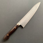 Gyuto knife, SG2 powder steel, Damascus finish, Western style Desert Ironwood handle - Shigeki Tanaka