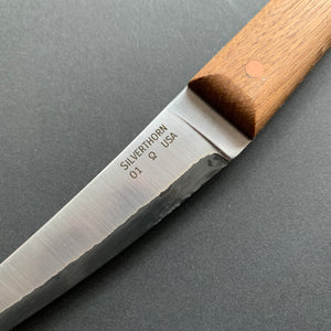 Boning knife, O1 Carbon Steel with stainless steel cladding, polished finish - Silverthorn