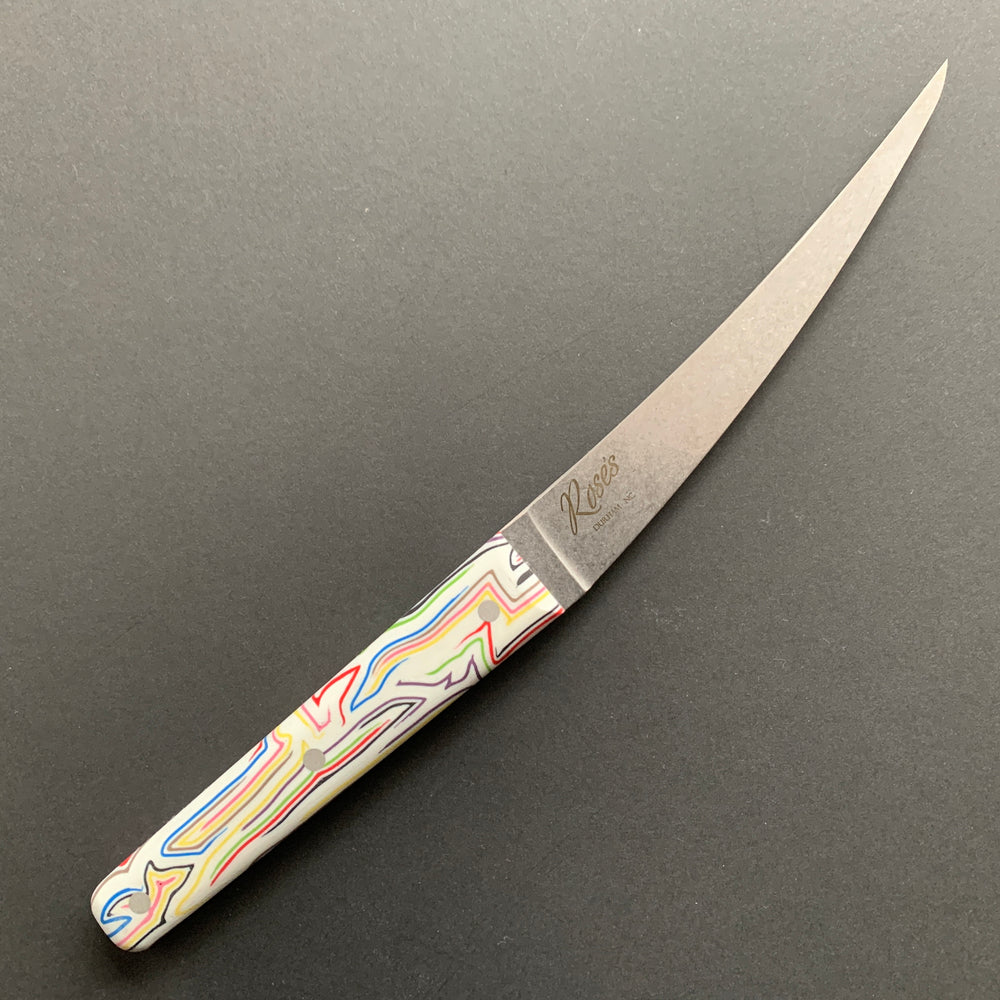 Boning knife, BD1N Stainless Steel, Stone Washed finish, colourful handle - Silverthorn