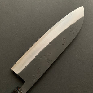 Santoku knife, SLD core with stainless steel cladding, Nashiji and Kurouchi Finish - Ohishi