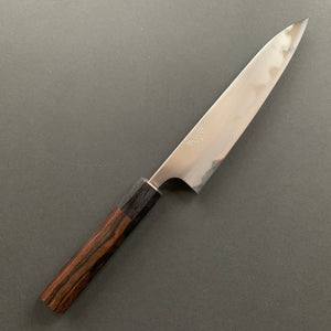 Petty knife, Aogami 2 core with soft Iron cladding, Migaki finish - Wakui