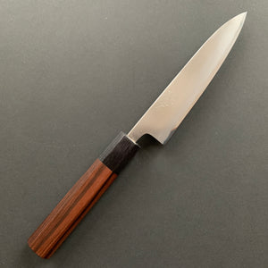 Petty knife, Aogami 2 core with soft Iron cladding, Migaki finish - Wakui