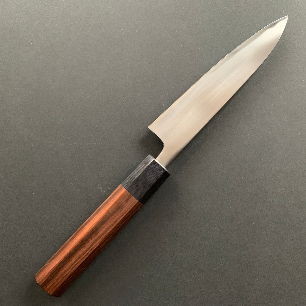 Petty knife, Aogami 2 core with soft Iron cladding, Migaki finish - Wakui