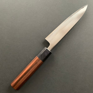 Petty knife, Aogami 2 core with soft Iron cladding, Migaki finish - Wakui