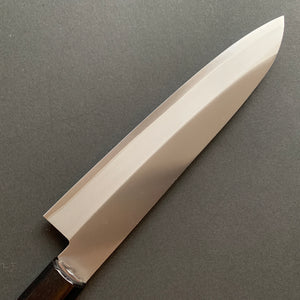 Gyuto knife, Aogami Super carbon steel core with stainless steel cladding, Polished finish - Miki Hamono