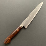 Petty knife, SG2 powder steel, Damascus finish, Western style Desert Ironwood handle - Shigeki Tanaka