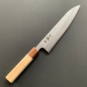 Gyuto knife, Ginsan stainless steel, nashiji finish - Ittetsu