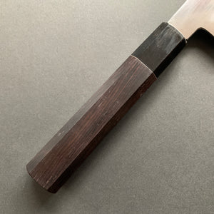 Honyaki Gyuto knife, Shirogami 2 Carbon steel, Water quenched, mirror polish finish - Ikeda