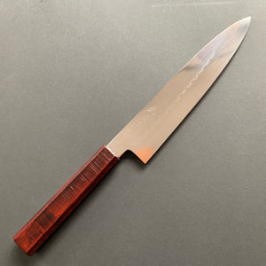 Honyaki Gyuto knife, Shirogami 2 Carbon steel, mirror polish finish - Ikeda