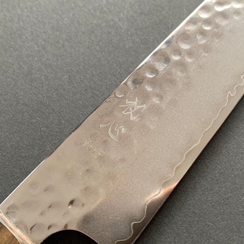 Petty knife, VG10 Stainless Steel, Tsuchime finish, Hayabusa range - Hatsukokoro