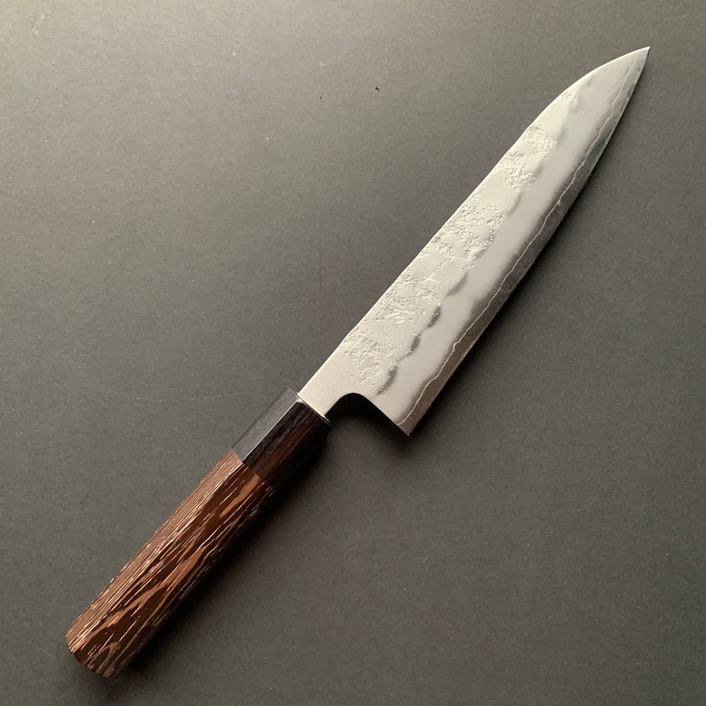 Gyuto knife, Ginsan stainless steel, nashiji finish, D-shaped handle - Ohishi