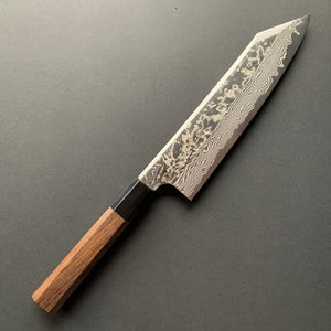 Gyuto knife, SLD steel, Blasted Kurouchi and Damascus finish - Hatsukokoro