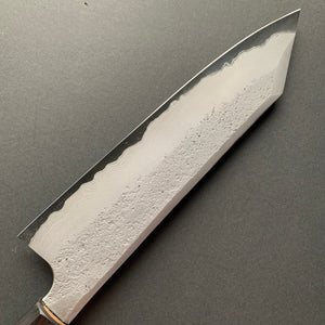 Kiritsuke Gyuto knife, Aogami 2 carbon steel with iron cladding, Nashiji Damascus finish, Ryusui range - Hatsukokoro