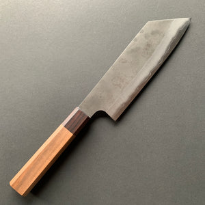 Bunka knife, Aogami Super carbon steel with Stainless Steel cladding, Kurouchi finish - Kenshiro Hatono