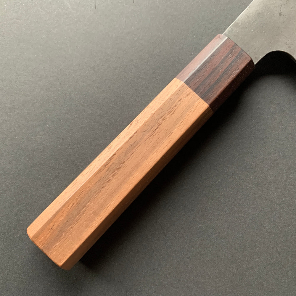 Bunka knife, Aogami Super carbon steel with Stainless Steel cladding, Kurouchi finish - Kenshiro Hatono