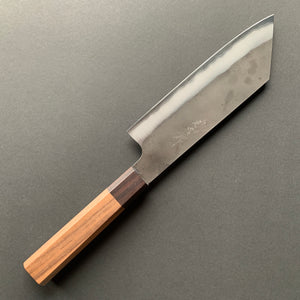 Bunka knife, Aogami Super carbon steel with Stainless Steel cladding, Kurouchi finish - Kenshiro Hatono