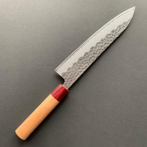 Gyuto knife, Aogami Super with stainless steel cladding, Tsuchime finish - Tsunehisa