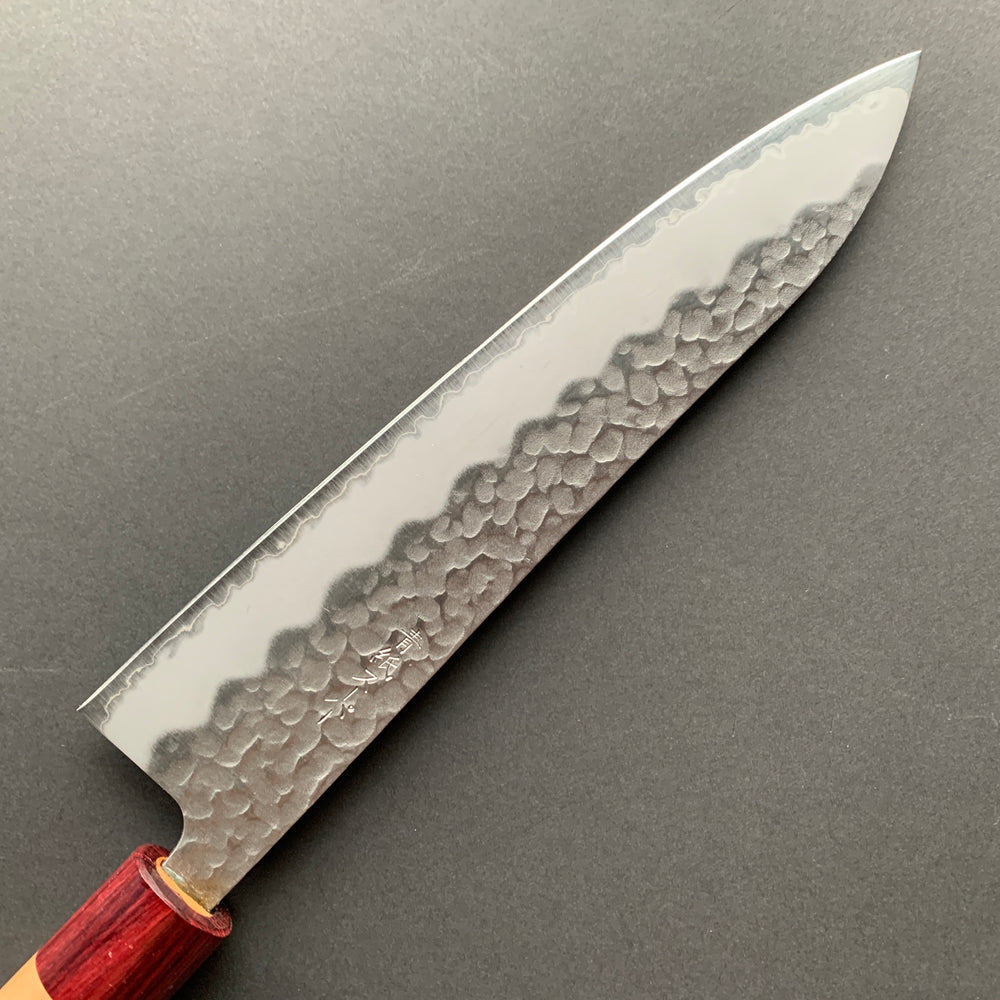 Gyuto knife, Aogami Super with stainless steel cladding, Tsuchime finish - Tsunehisa