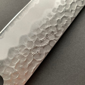 Gyuto knife, Aogami Super with stainless steel cladding, Tsuchime finish - Tsunehisa