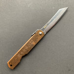 Higonokami - Japanese folding penknife, SK steel blade, kurouchi finish